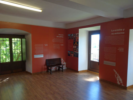 Kapelle San Saturio, Soria, Spanien, Ausstellung mit Informationen zur Kapelle