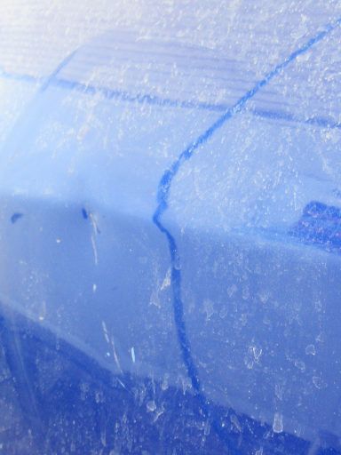 LPG Euronozzle Adapter Sicherheit, Spanien, Schaden durch die Zapfpistole zwei Dellen und Kratzer am Dodge Challenger