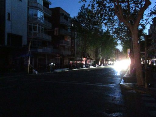 Stromausfall 28. April 2025, Spanien, Calle de Alcalá Richtung Zentrum