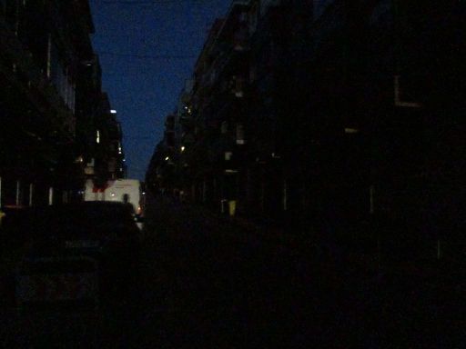 Stromausfall 28. April 2025, Spanien, Straße im Wohngebiet