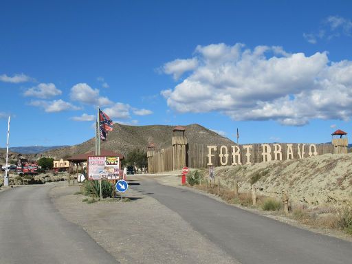 Cinema Studios Fort Bravo, Tabernas, Spanien, Einfahrt zum Fort Bravo