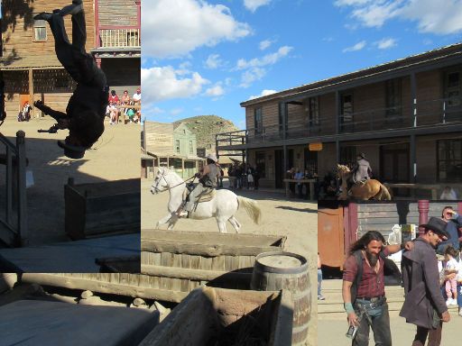 Cinema Studios Fort Bravo, Tabernas, Spanien, Show der Bankräuber