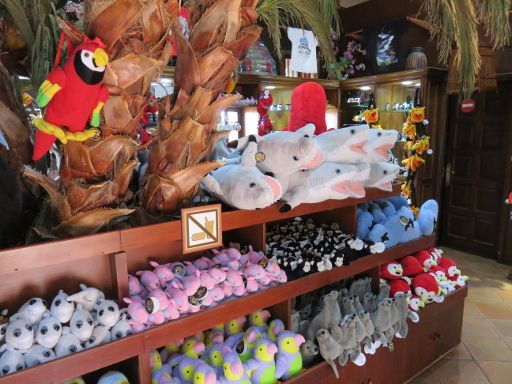 Teneriffa, Loro Parque, Spanien, Stofftiere im Souvenir Shop