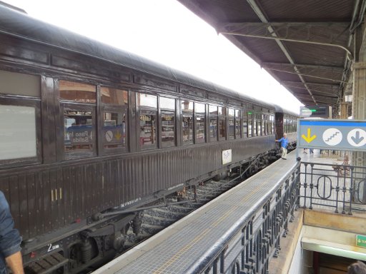 Tren de la Fresa, Madrid, Spanien, Zug im Bahnhof Aranjuez