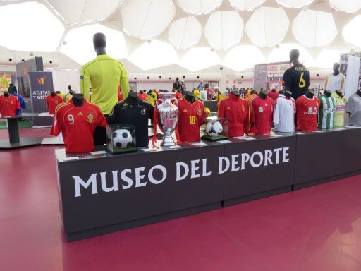 Sportmuseum (Wanderausstellung), Valladolid, Spanien, Fußballtrikots