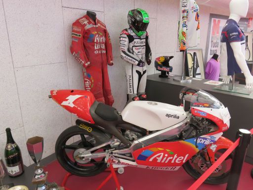 Sportmuseum (Wanderausstellung), Valladolid, Spanien, Aprilla Rennmotorrad