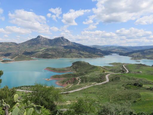 Zahara de la Sierra, Spanien, Ausblick auf den Stausee