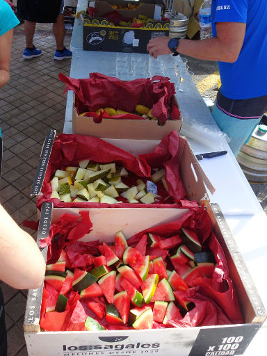 3. Galipa Swim Zierbena, Schwimmwettbewerb 2019, Zierbena, Spanien, Bananen, Honigmelonen, Wassermelonen