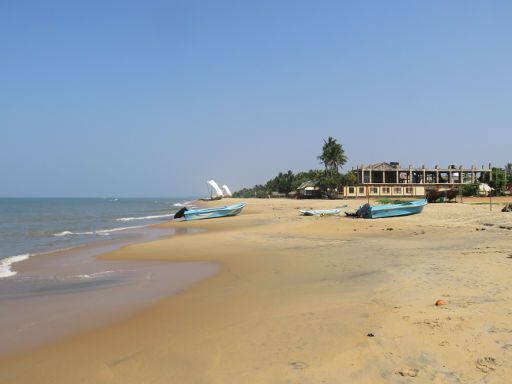 Negombo, Sri Lanka, Strand im Touristengebiet