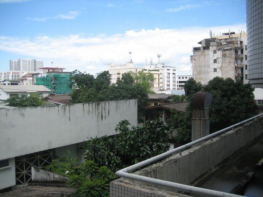 21 Living Place, Bangkok, Thailand, Zimmer 308, Ausblick Richtung Victory Monument