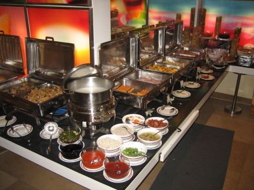 Ibis Siam Hotel, Bangkok, Thailand, ein Teil vom Frühstücksbuffet