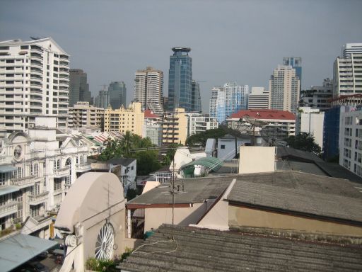 Le Fenix Sukhumvit Hotel Bangkok, Thailand, Ausblick aus dem Fenster in der 8.Etage Zimmer 813