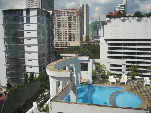 Rembrandt Hotel, Bangkok, Thailand, Ausblick aus dem Zimmer