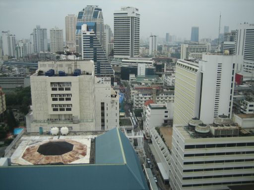 Royal Benja Hotel Bangkok, Thailand, Ausblick aus dem Fenster in der 21.Etage