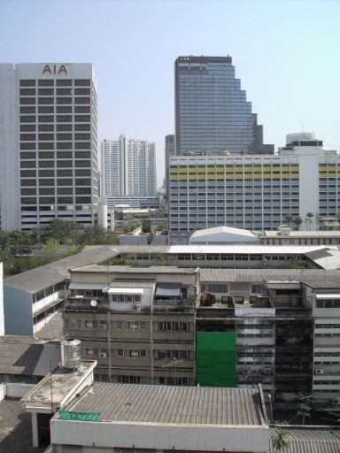 Silom City Hotel, Bangkok, Thailand, Ausblick aus dem Fenster