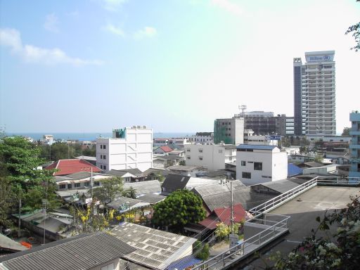 City Beach Resort, Hua Hin, Thailand, Ausblick aus dem Zimmer in der 4.Etage