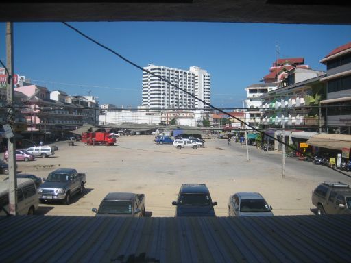 Dolphin Apartment, Zimmer Nummer 12, Pattaya, Thailand, Ausblick vom Wohnzimmerfenster