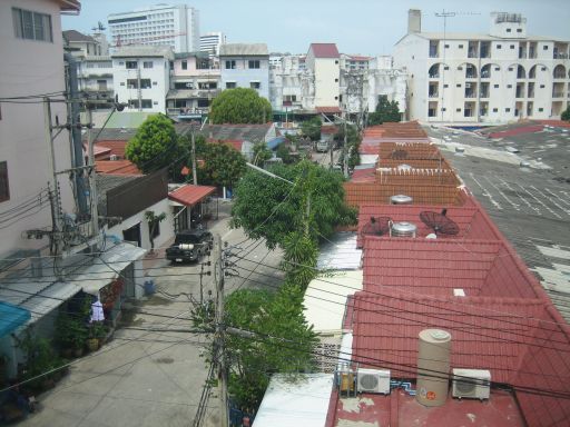 Dolphin Apartment, Pattaya, Thailand, Ausblick vom Wohnzimmerfenster