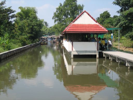 Bang Nam Phung Phra Pradaeng Samut Prakan, Bangkok, Thailand, Eingang zum Markt