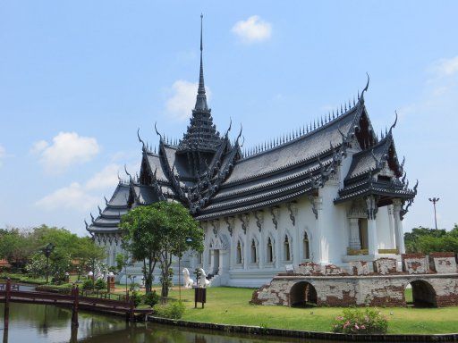 Ancient Siam, Bangkok, Thailand, Sanphet Prasat Throne Hall Ayutthaya