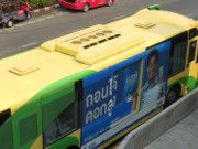 Bangkok Mass Transit Authority, Bangkok, Thailand, Bus an der BRT Station Sathorn