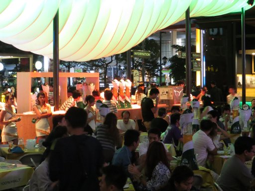 Bangkok, Thailand, Biergarten CentralWorld 2013, Chang Export Biergarten