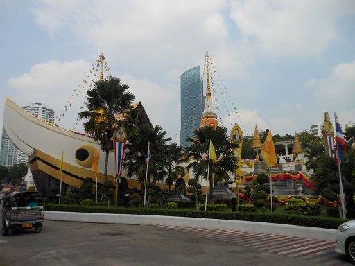 Bangkok, Thailand, Chao Phraya Express Boat, Wat Yannawa