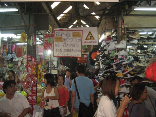 Bangkok, Thailand, Chatuchak Wochenendmarkt, Gänge