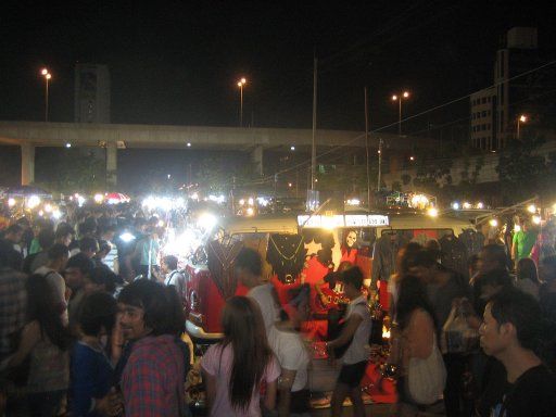 Bangkok, Thailand, Lat Phrao Nachtmarkt, Gelände