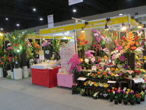Bangkok, Thailand, Thailand Mega Show 2014, Künstliche Blumen