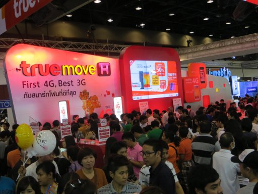 Thailand Mobile Expo 2014, Bangkok, Thailand, true move H