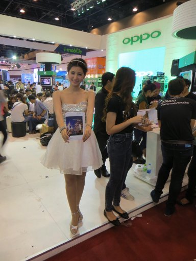 Thailand Mobile Expo 2014, Bangkok, Thailand, oppo Messe Hostess