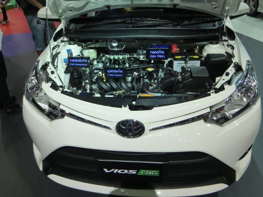 Bangkok, Thailand, Motor Expo 2014, Toyota Vios CNG