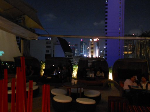 Bangkok, Thailand, Rooftop Bars und Restaurants, Nest Lounge Bar, Le Fenix Hotel, Strandkörbe