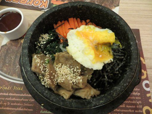 Bangkok, Thailand, Goong Korea Restaurant, BiBimBap