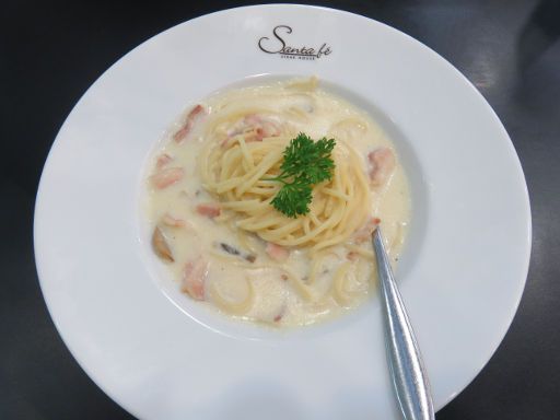 Bangkok, Thailand, Santa Fé, Spaghetti carbonara