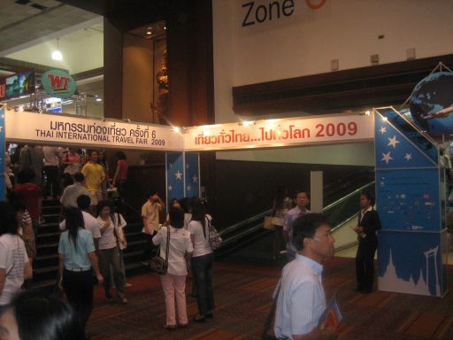 Thai International Travel Fair, Bangkok, Thailand, Eingangsbereich