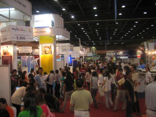 Thai International Travel Fair, Bangkok, Thailand, Reisebüros und Airlines