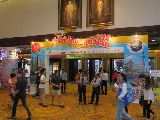 Thai International Travel Fair 2014, Bangkok, Thailand, Eingangsbereich