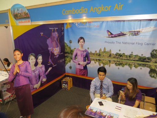 Thai International Travel Fair 2014, Bangkok, Thailand, Cambodia Angkor Air