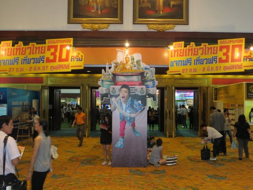 Thai Tiew Thai Februar 2014, Bangkok, Thailand, Queen Sirikit National Convention Centre, Eingangsbereich zur großen Halle