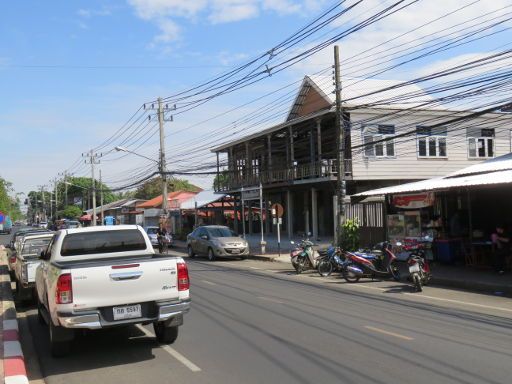 Buri Ram, Thailand, typische Straße im Zentrum