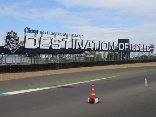 Buri Ram, Thailand, Chang International Circuit, Eingang auf der Seite Buriram United Football Club