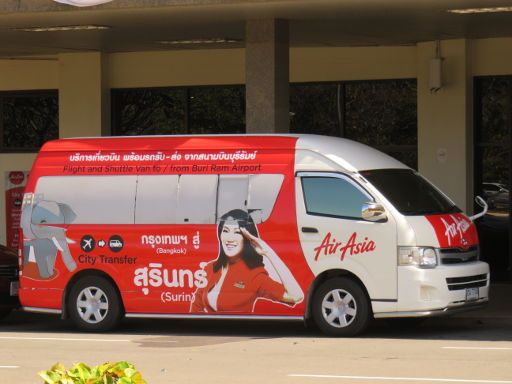 Buri Ram, Thailand, Flughafen BFV, Mini Van Air Asia