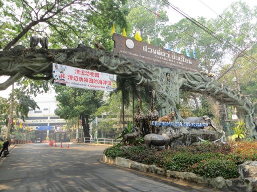 Chiang Mai Zoo & Aquarium, Chiang Mai, Thailand, Einfahrt