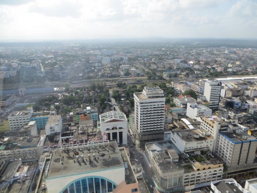 Hat Yai, Thailand, Ausblick vom Lee Gardens Plaza Hotel 33. Etage Restaurant