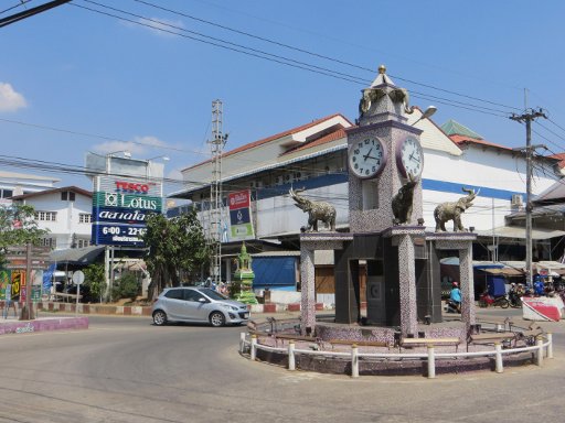 Mae Sot, Thailand, Clock Tower Uhrenturm