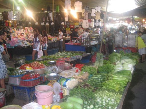 Wochenmarkt Süd Pattaya, Pattaya, Thailand, Obst und Gemüse