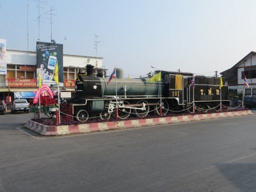 Phitsanulok, Thailand, Vorplatz Hauptbahnhof