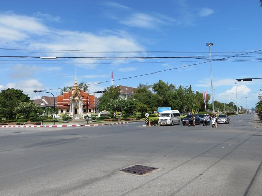 Songkhla, Thailand, Straßenkreuzung in der Nähe vom Songkhla Law Court